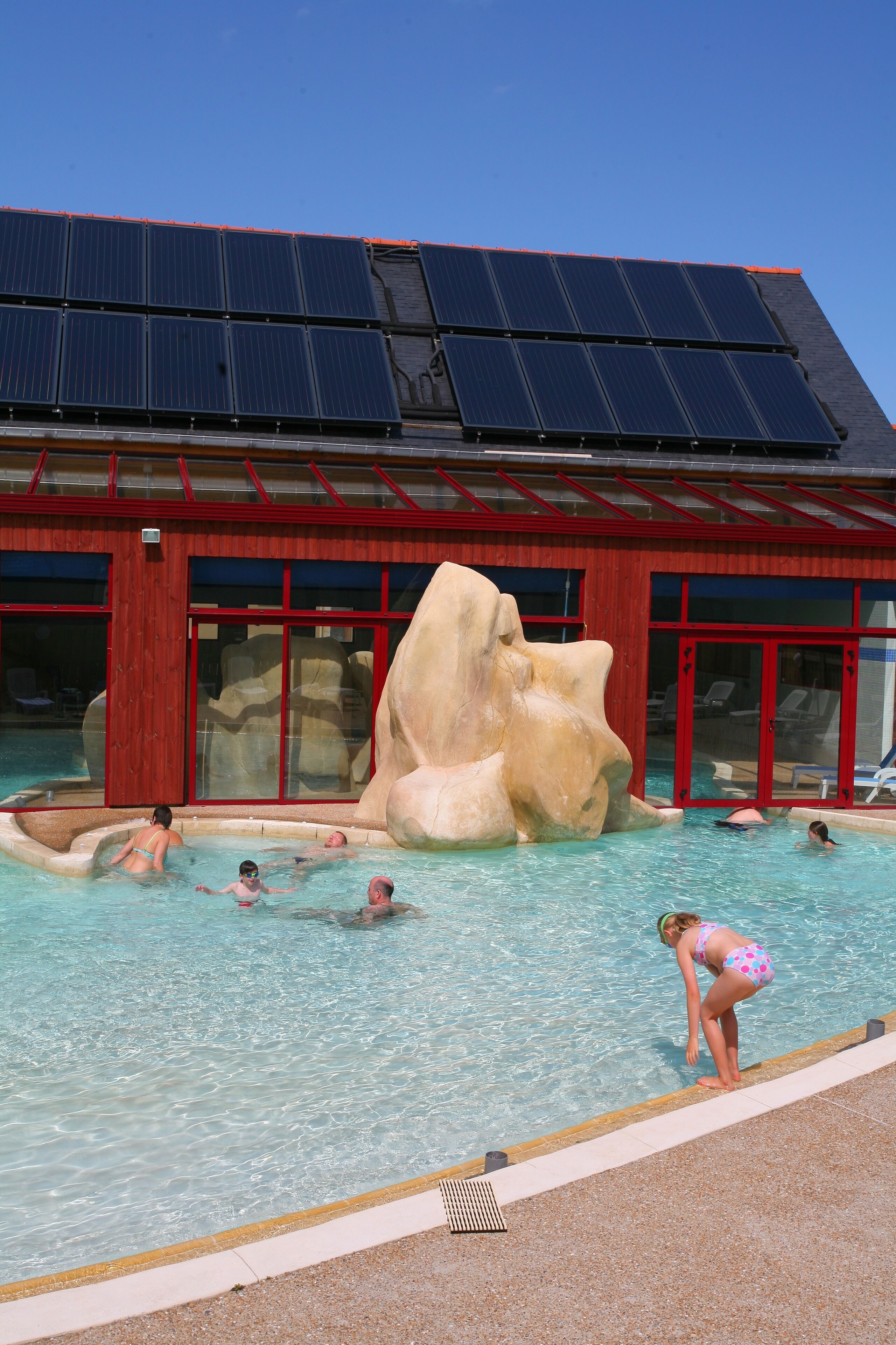 Indoor pool, seasonal outdoor pool