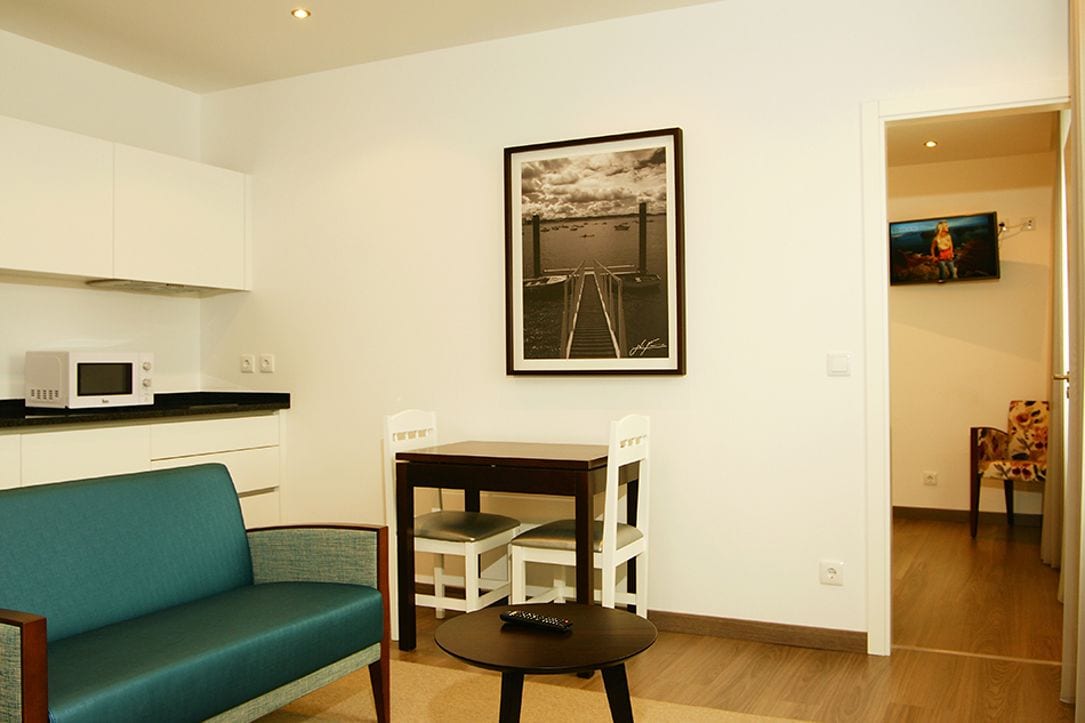 apartment, kitchenette | living area | lcd tv