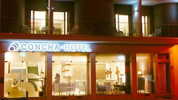 Front of property – evening/night