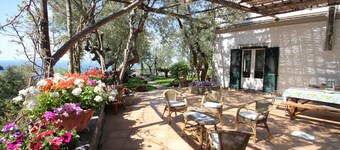 Villa with private pool and panoramic terrace sea view