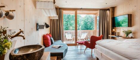 Studio ( -L- ) | 1 slaapkamer, een minibar, een kluis op de kamer, een bureau