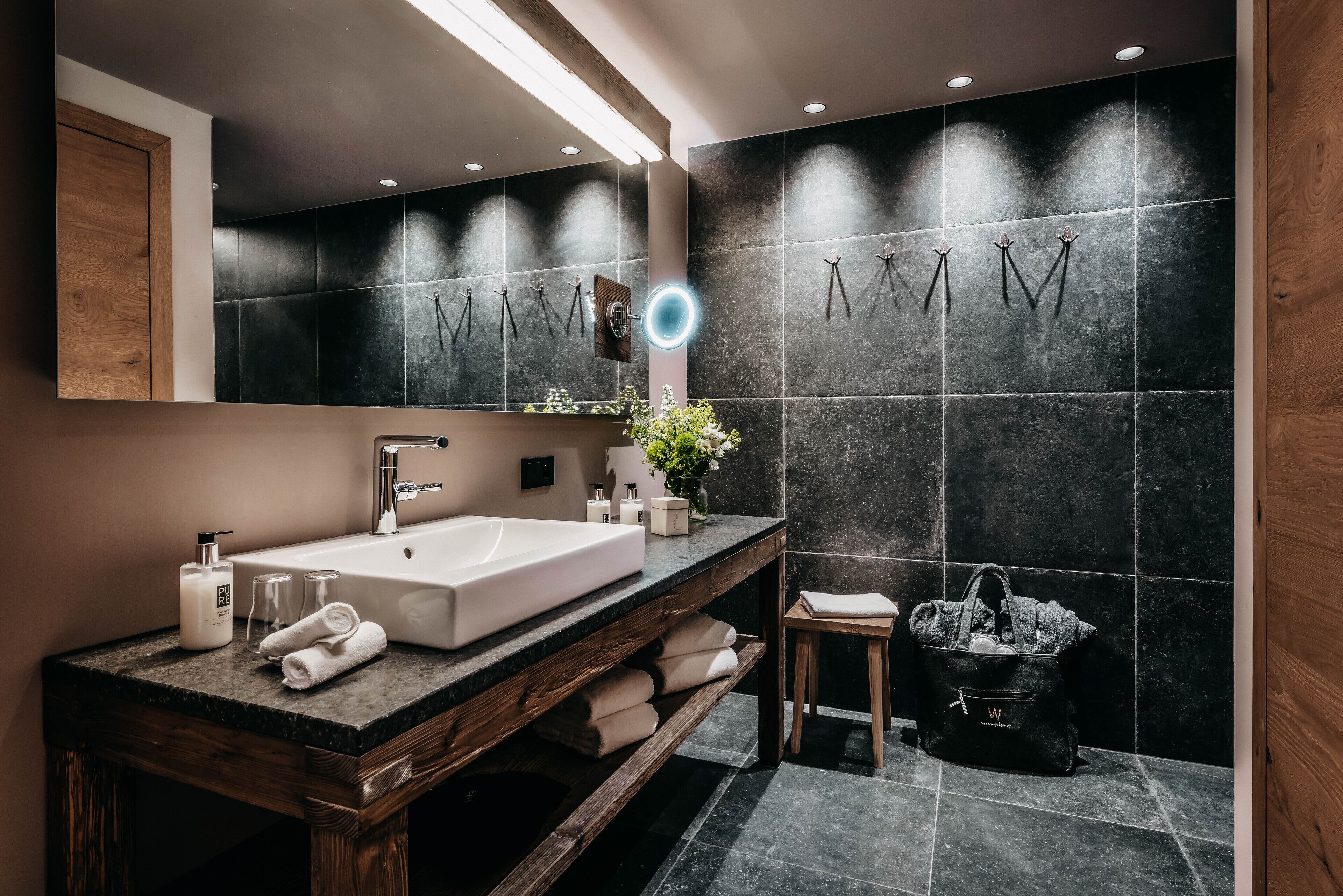 shower, free toiletries, hair dryer, bathrobes