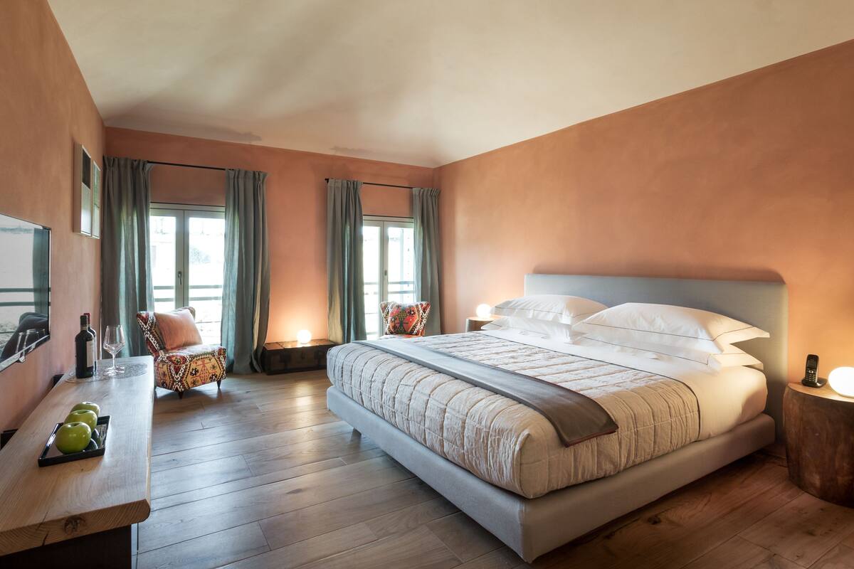 Quarto casal luxo, 1 cama Queen | Roupas de cama de algodão egípcio, roupas de cama premium