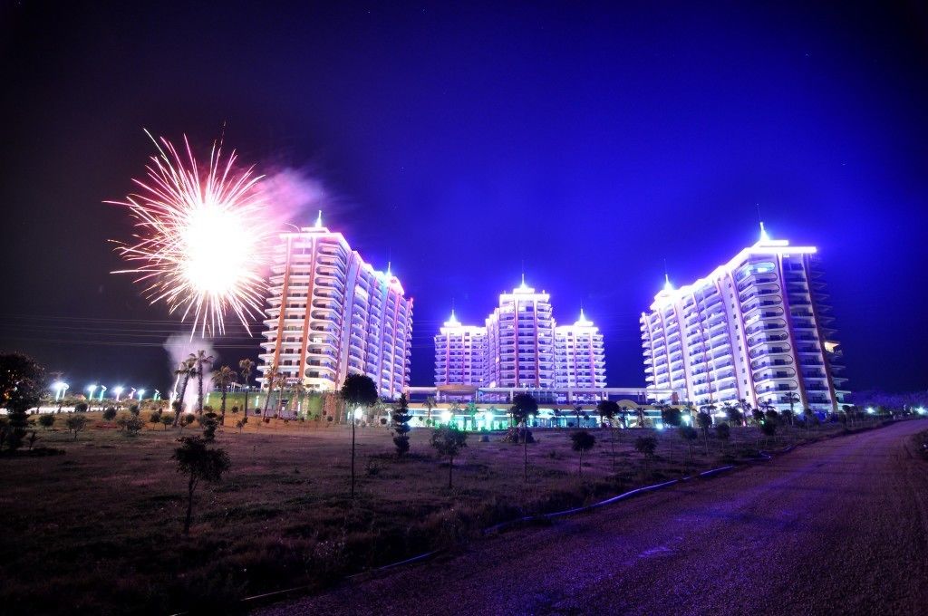 Front of property - evening/night