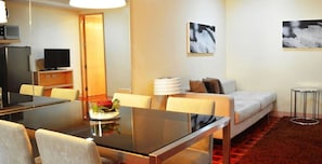 Suite, 1 Bedroom | Living area | 32-inch flat-screen TV with cable channels, TV - BSA Mansion (Makati)
