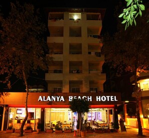 Front of property – evening/night