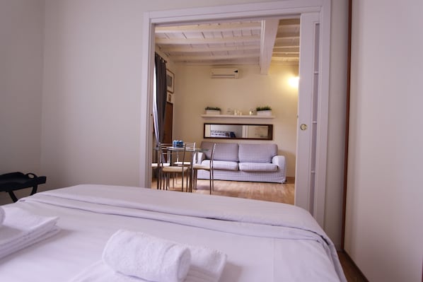 Apartment, 1 Schlafzimmer | 1 Schlafzimmer, kostenloses WLAN, Bettwäsche