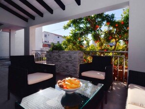 Terrace/patio - Holiday apartment with terrace and air conditioning (Zadar)