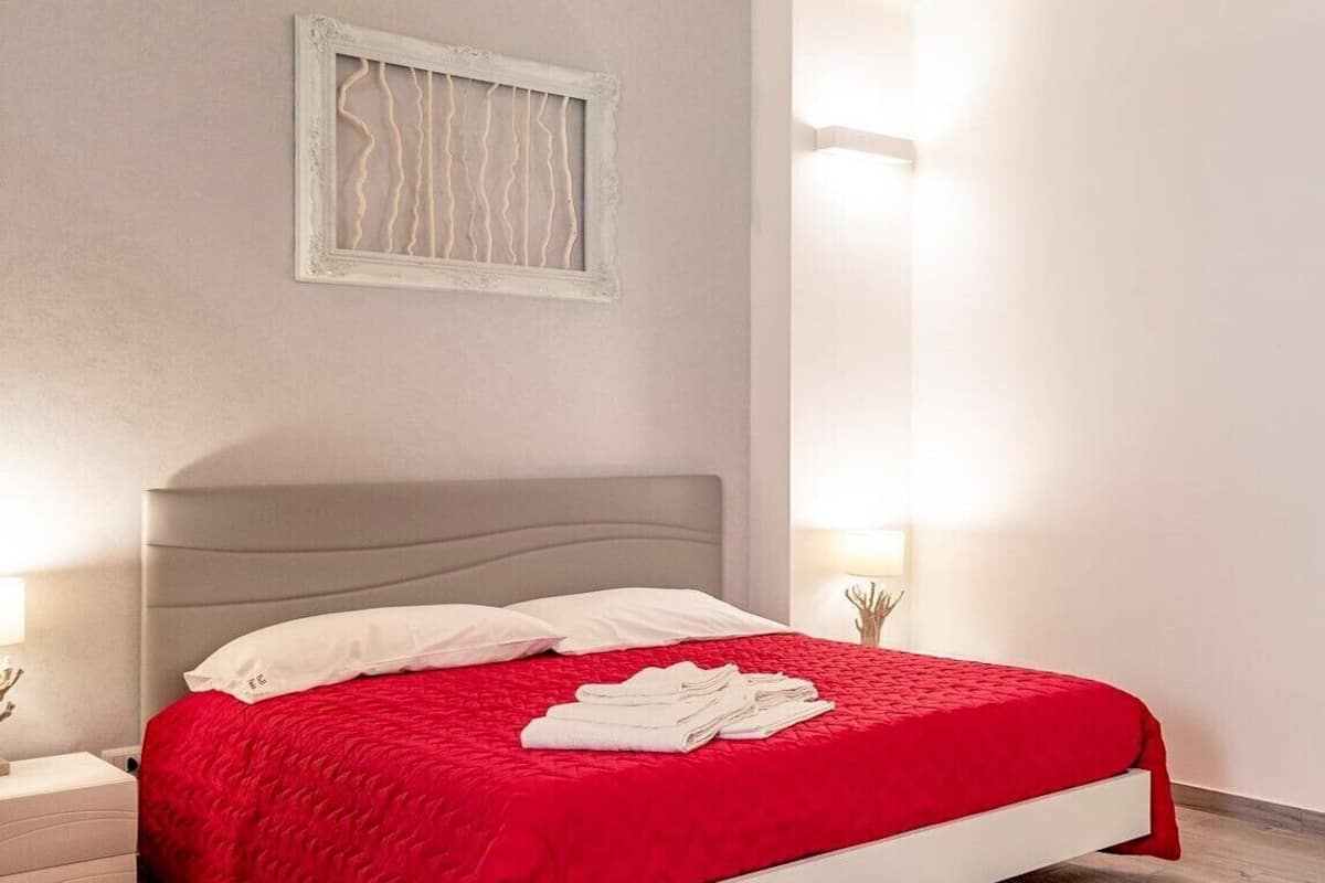 Camera Quadrupla Terra | Literie de qualité supérieure, couette en duvet d'oie, minibar