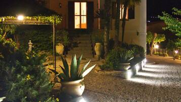 Front of property – evening/night