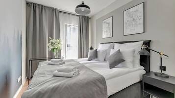 Appartamento Deluxe, 1 camera da letto | Biancheria da letto di alta qualità, con stile personalizzato