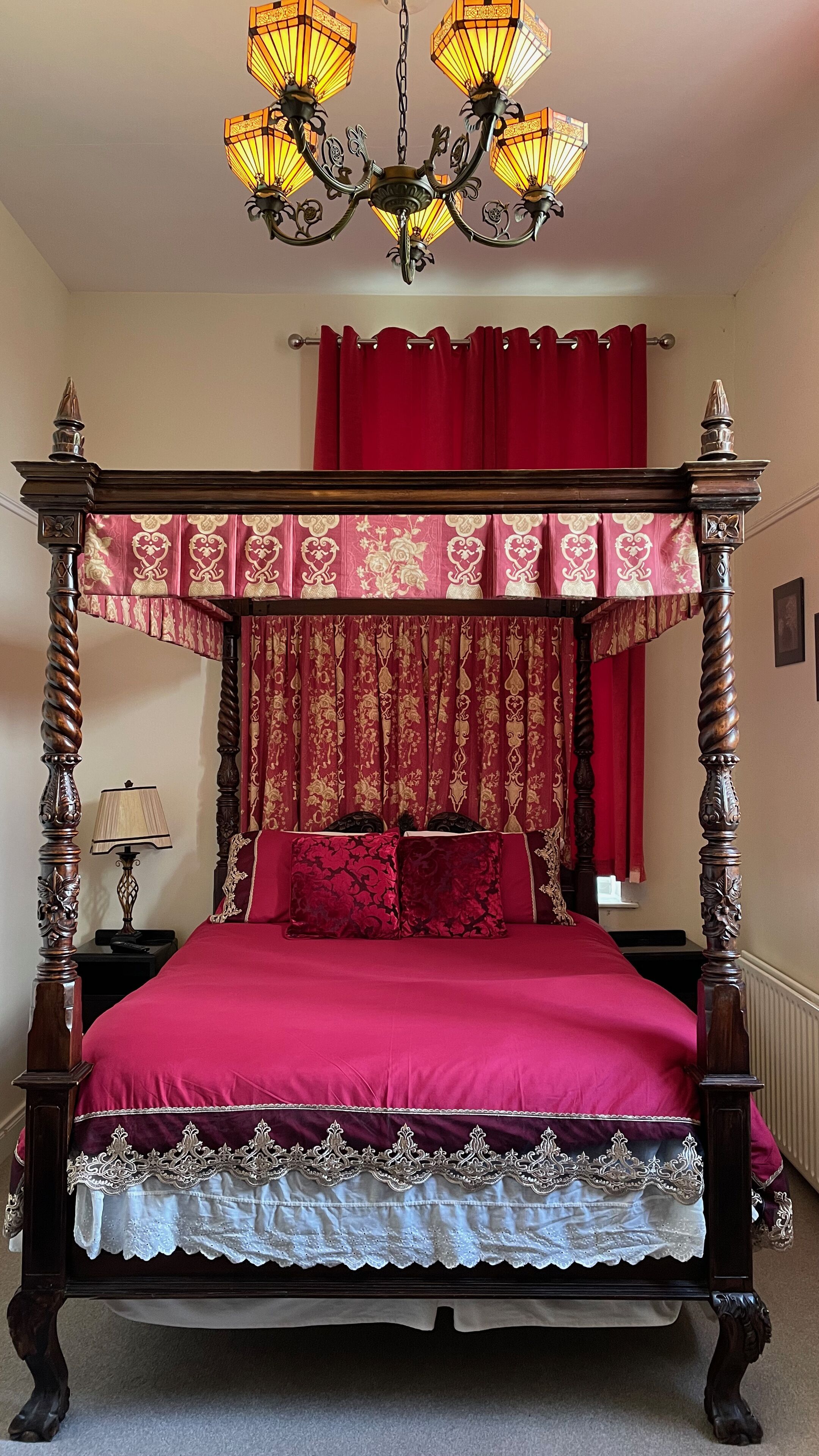 8 bedrooms, premium bedding, pillow-top beds, individually decorated