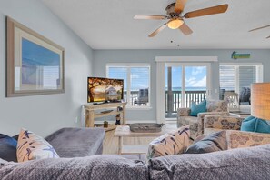 Smart TV, DVD player, books