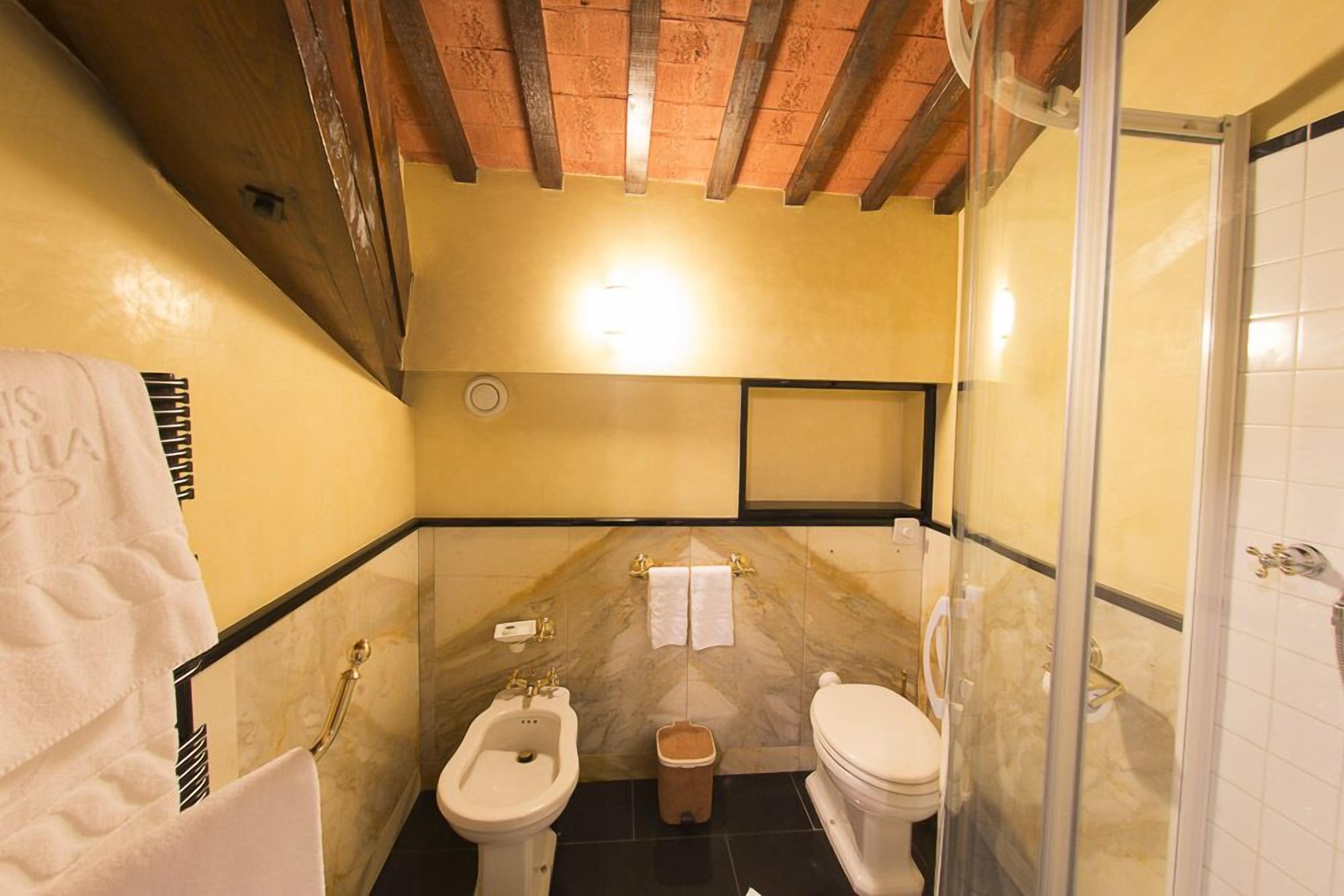 romantic suite | bathroom | shower, towels