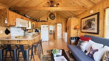 Smart TV, fireplace, DVD player, offices