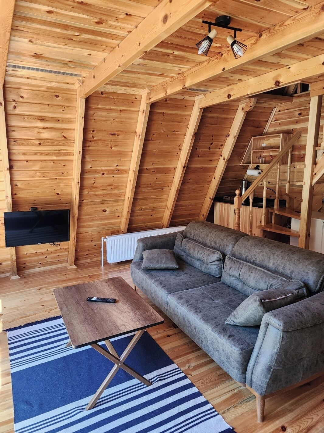 family tree house | living area | flat-screen tv