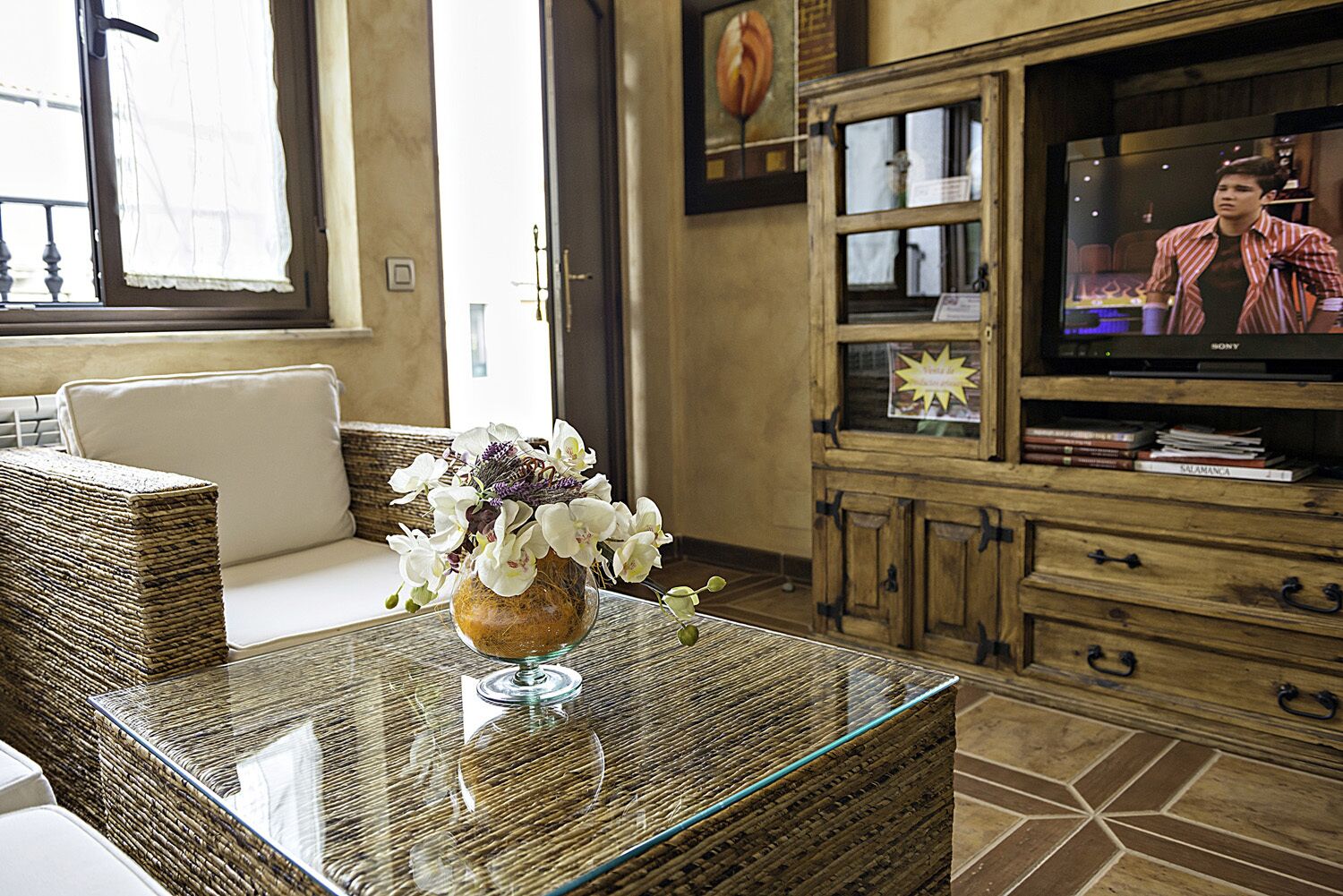 Télévision, livres, chaîne hi-fi