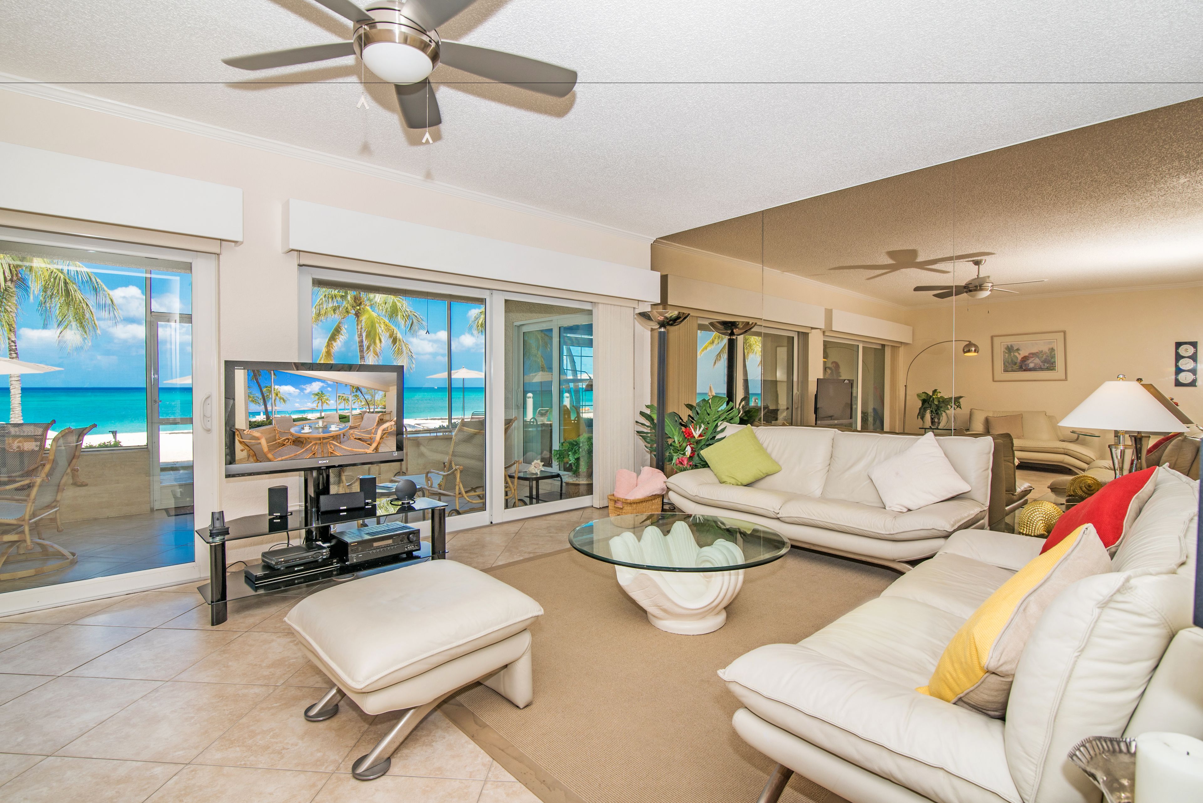 condo, 3 bedrooms, beachfront | living area | tv, dvd player