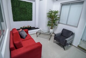 Sala de estar en el lobby