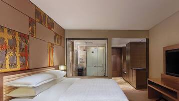 Literie hypoallergénique, couette en duvet d'oie, minibar