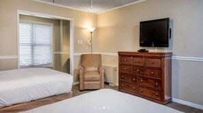 1 bedroom, travel crib, WiFi, bed sheets