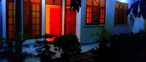 Front of property – evening/night