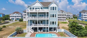Premier Dog-Friendly Oceanfront 9BR w/ Private Pool, Tiki Bar, Theater, Elevator