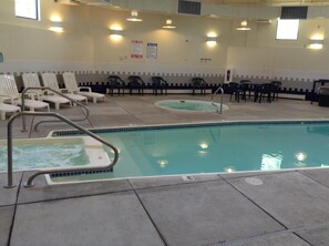 Indoor pool, a heated pool