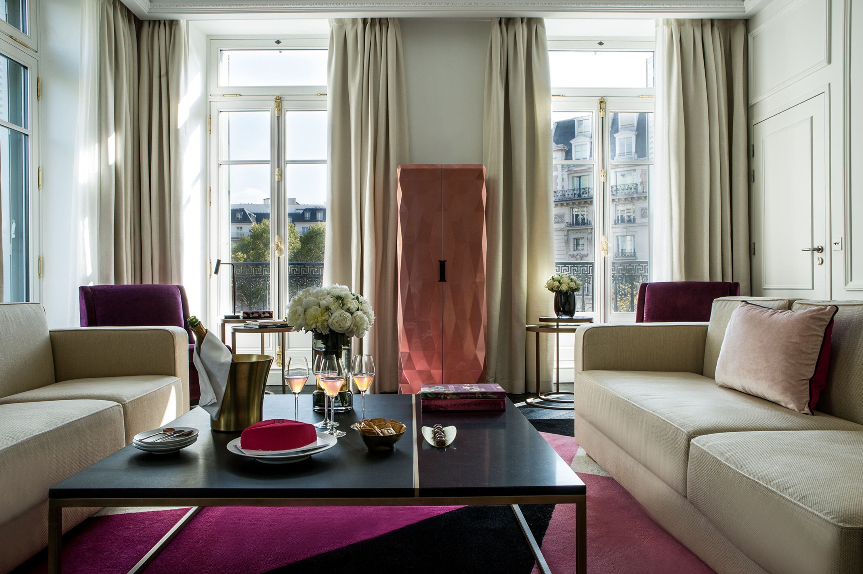 suite madeleine | living area | flat-screen tv, tablet, netflix