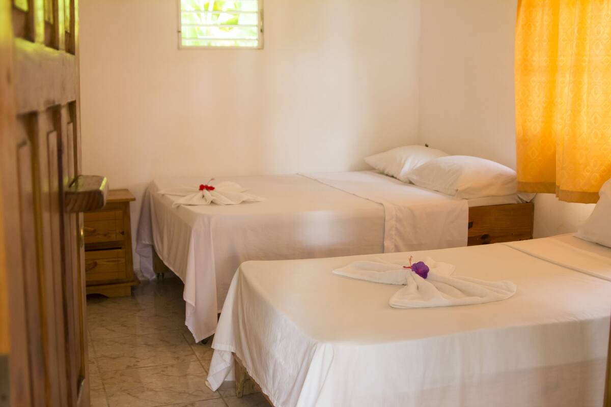 Double Room | Iron/ironing board, bed sheets