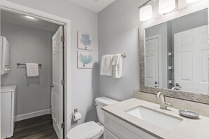 Hair dryer, towels