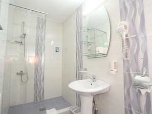 Superior Twin Room | Bathroom | Shower, free toiletries, hair dryer, towels - Pension Mora Cluj Napoca (Cluj-Napoca)