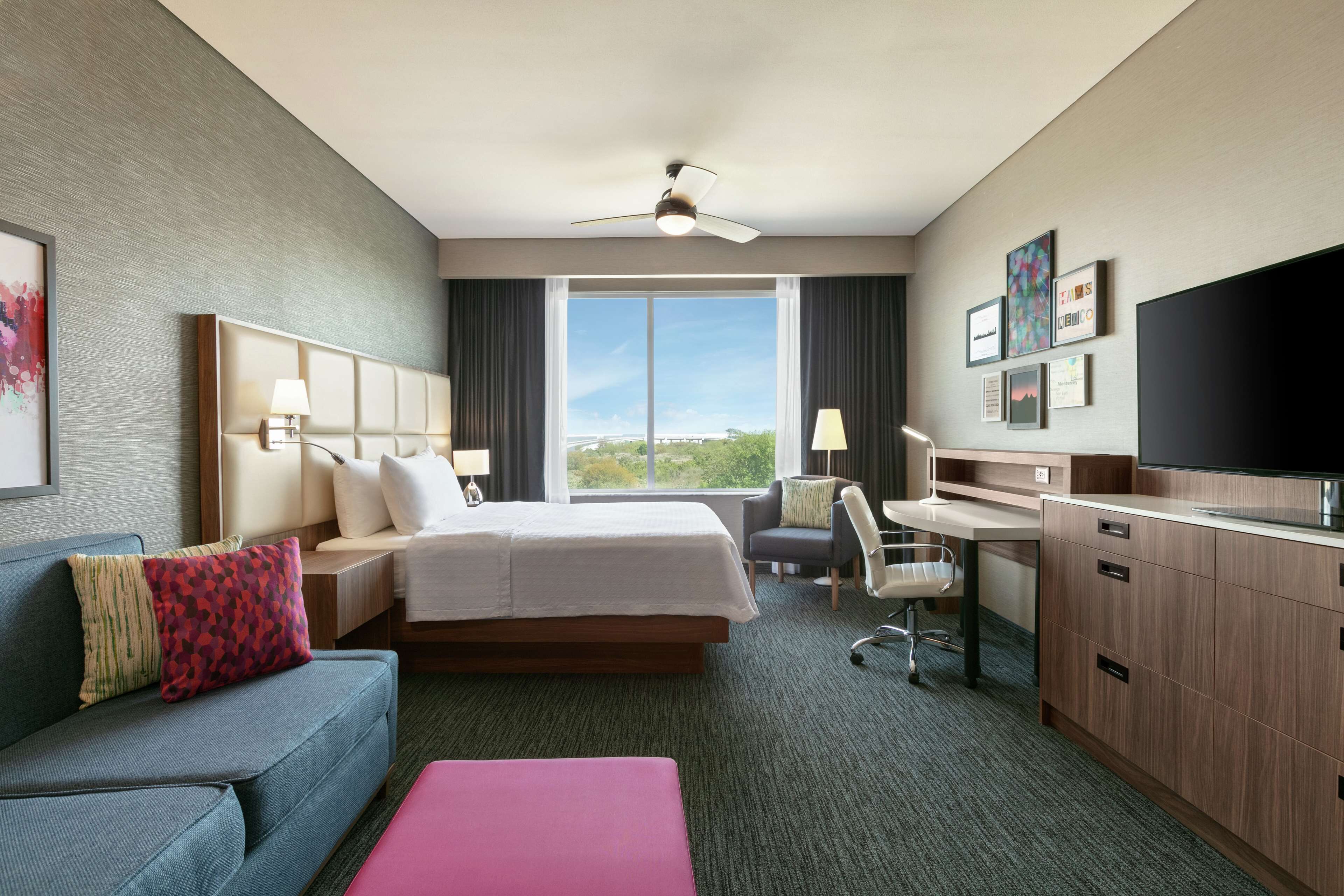 studio, 1 queen bed, accessible (mobility & hearing, roll-in shower) | in-room safe, desk, blackout curtains, iron/ironing board