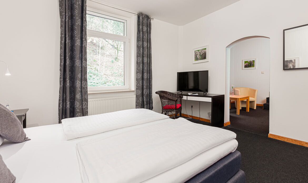 Dreibettzimmer | Bettwäsche aus ägyptischer Baumwolle, hochwertige Bettwaren