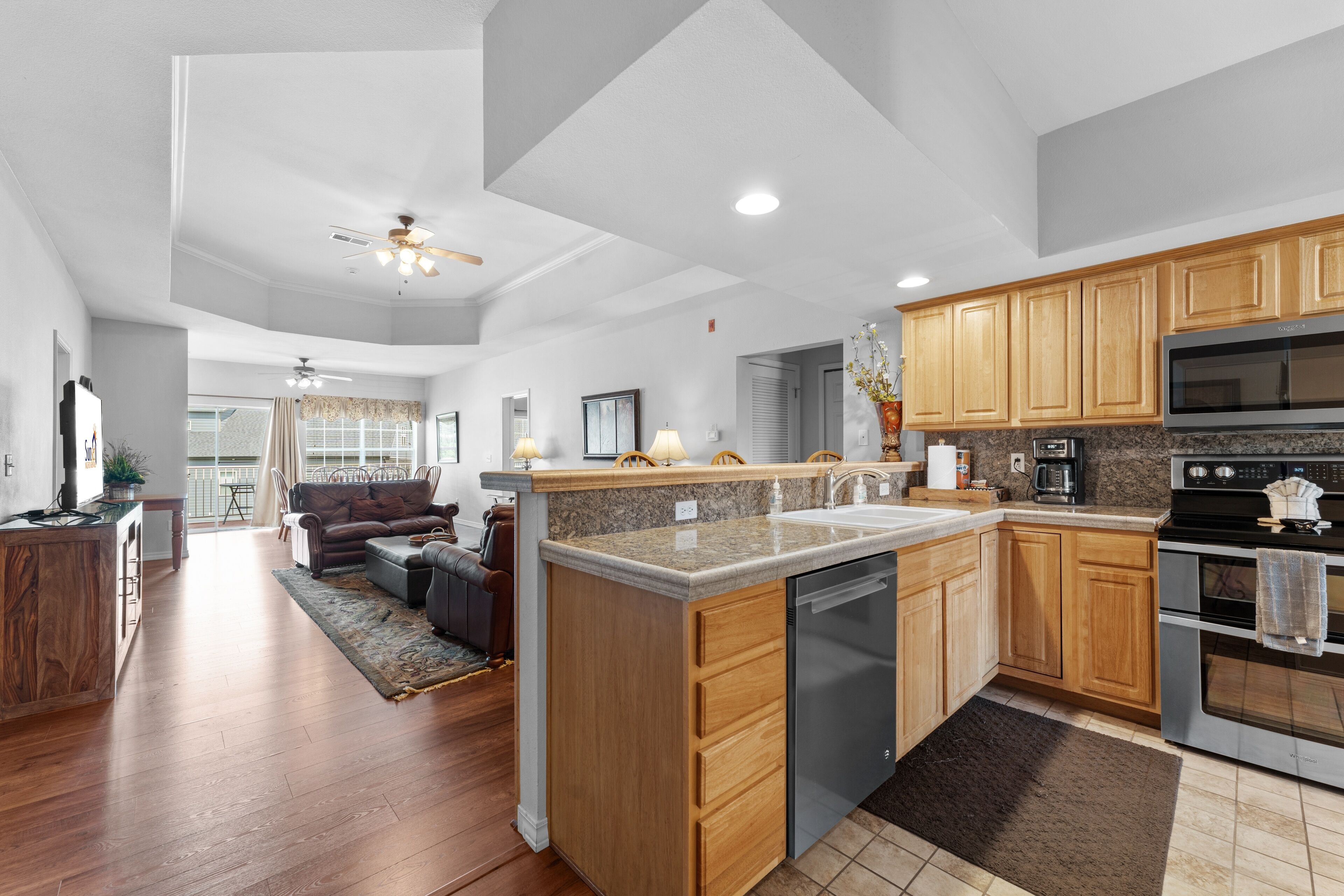 콘도, 침실 4개 | 전용 주방 | 냉장고, 전자레인지, 오븐, 식기 세척기