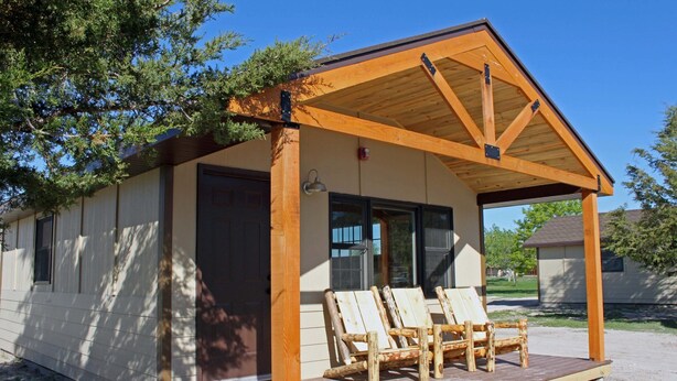 Unclassified image, 1 of 1, button - Cedar Pass Lodge - Campsite (Interior)