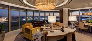 Penthouse Deluxe Media Suite | Living area | Smart TV - The Darling at The Star Gold Coast (Broadbeach)