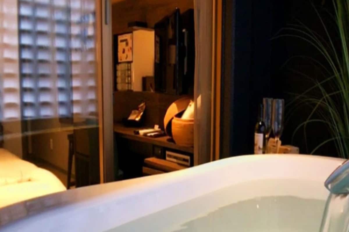 premium room with private semi open air bath, terrace, non smoking | down duvets, free wifi, bed sheets