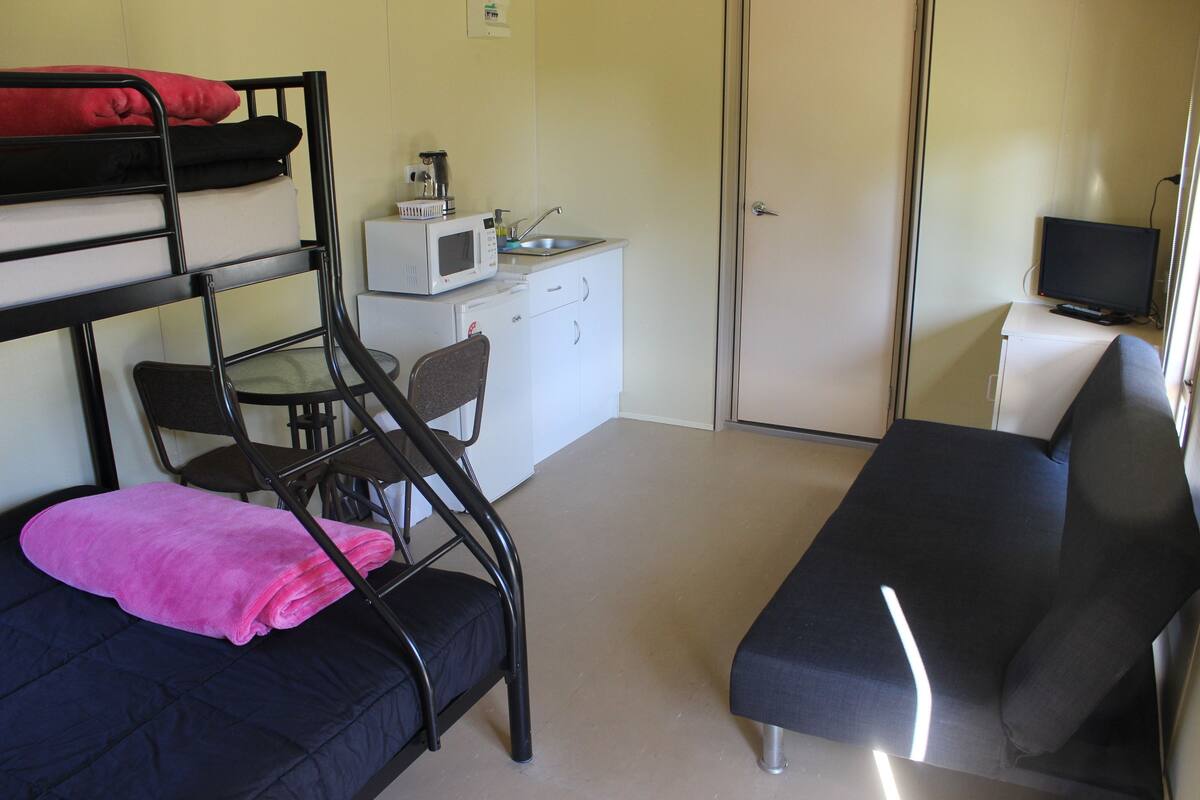 Family Cabin, Park View | Living area | TV