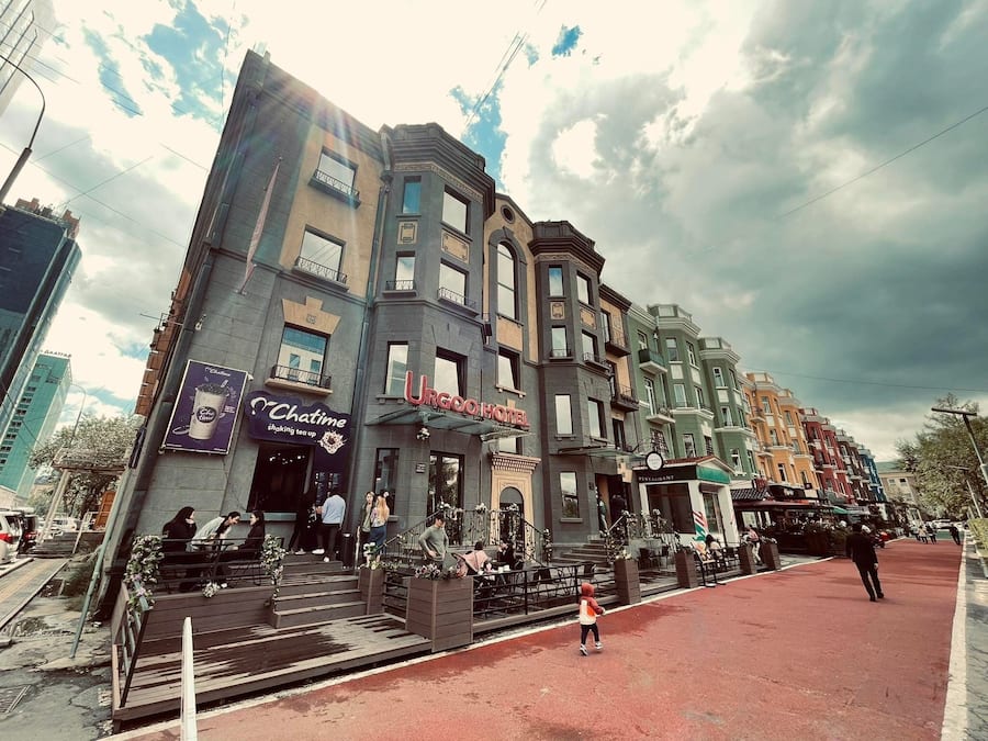 Blick von der Unterkunft