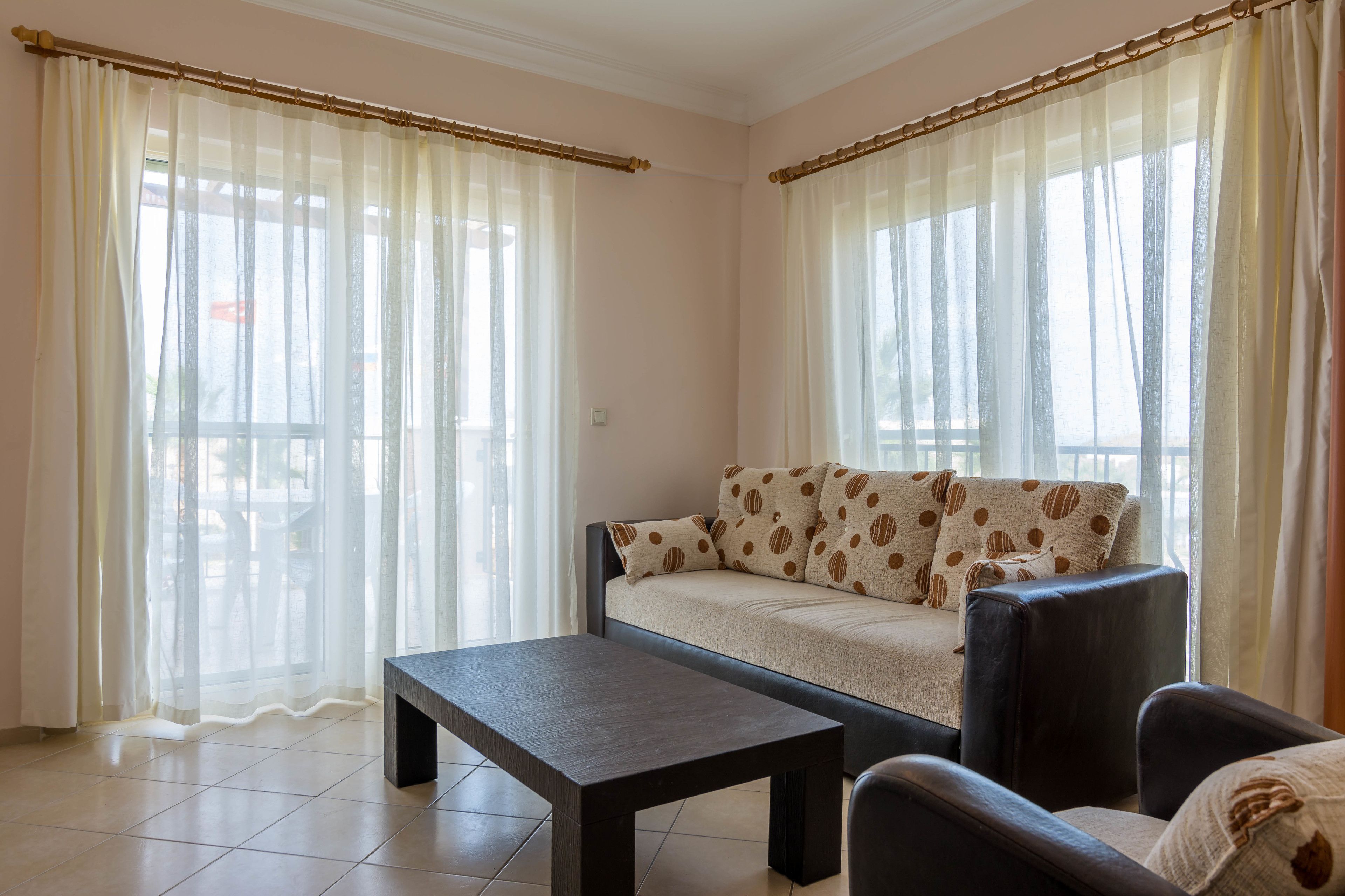 deluxe apartment, 2 bedrooms | living area | lcd tv