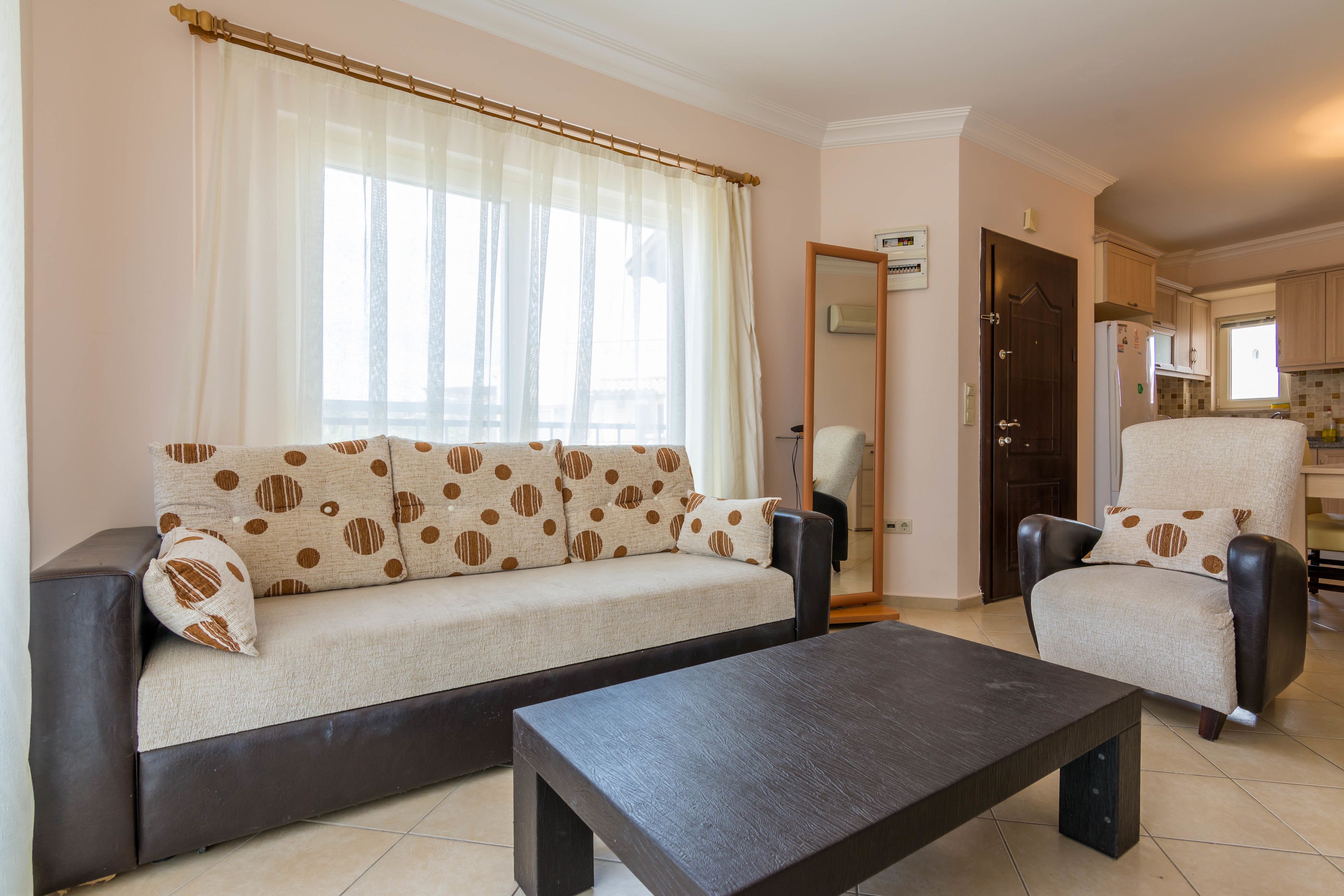 deluxe apartment, 2 bedrooms | living area | lcd tv