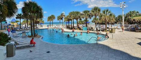 Indoor pool, outdoor pool