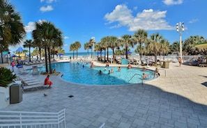 Indoor pool, outdoor pool