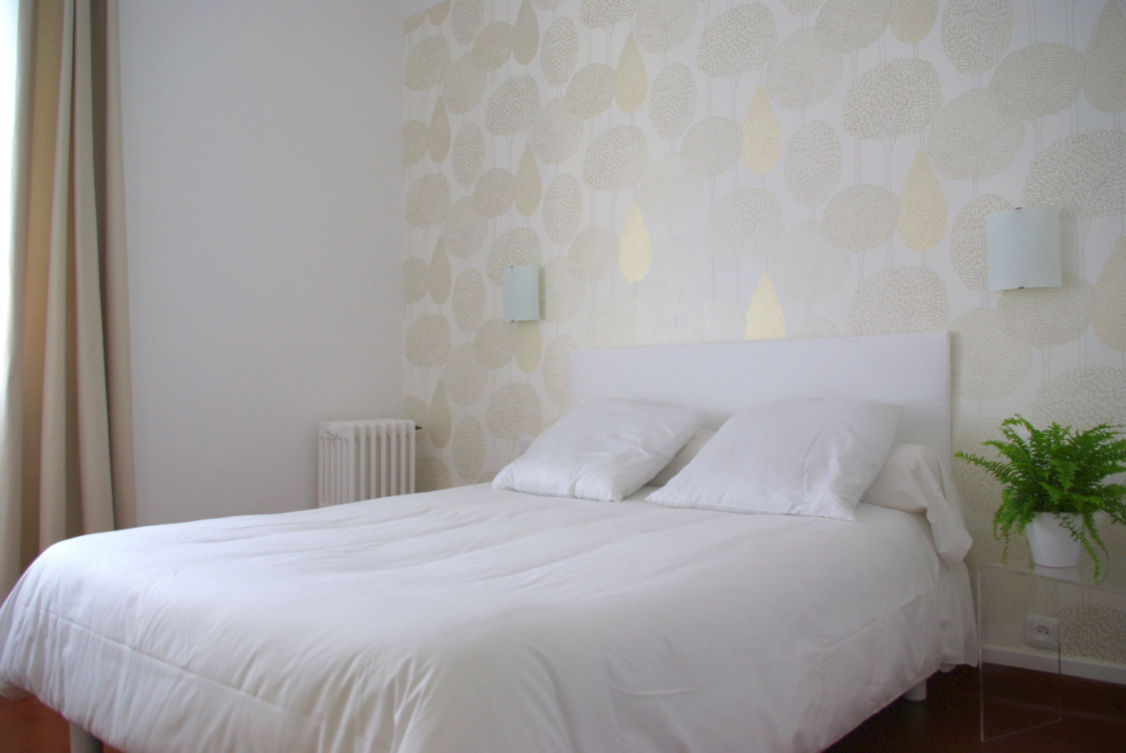 double room shared bathroom | individually decorated, individually furnished, desk, blackout curtains