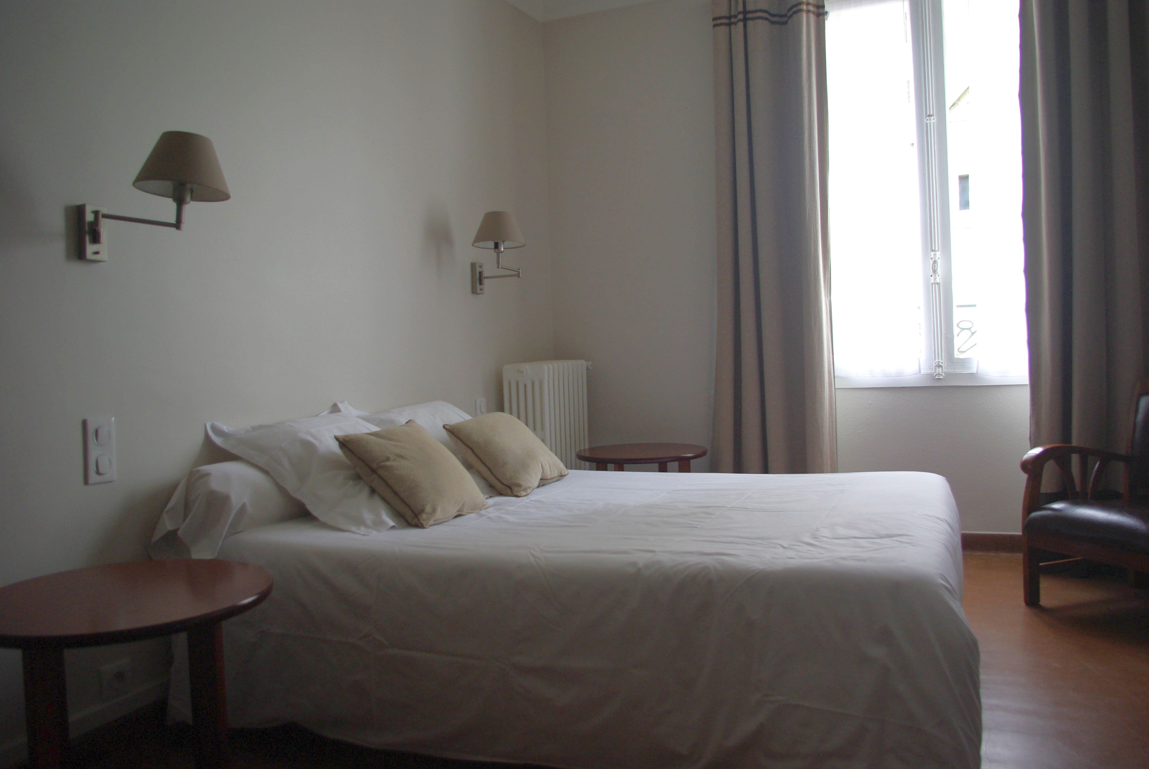 double room shared bathroom | individually decorated, individually furnished, desk, blackout curtains