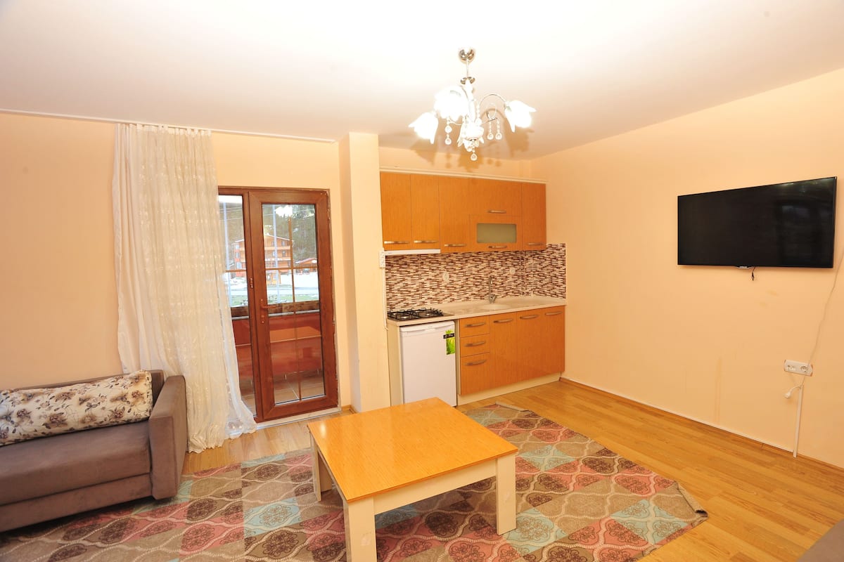 suite, 1 bedroom | private kitchen | full-sized fridge, stovetop, cookware/dishes/utensils