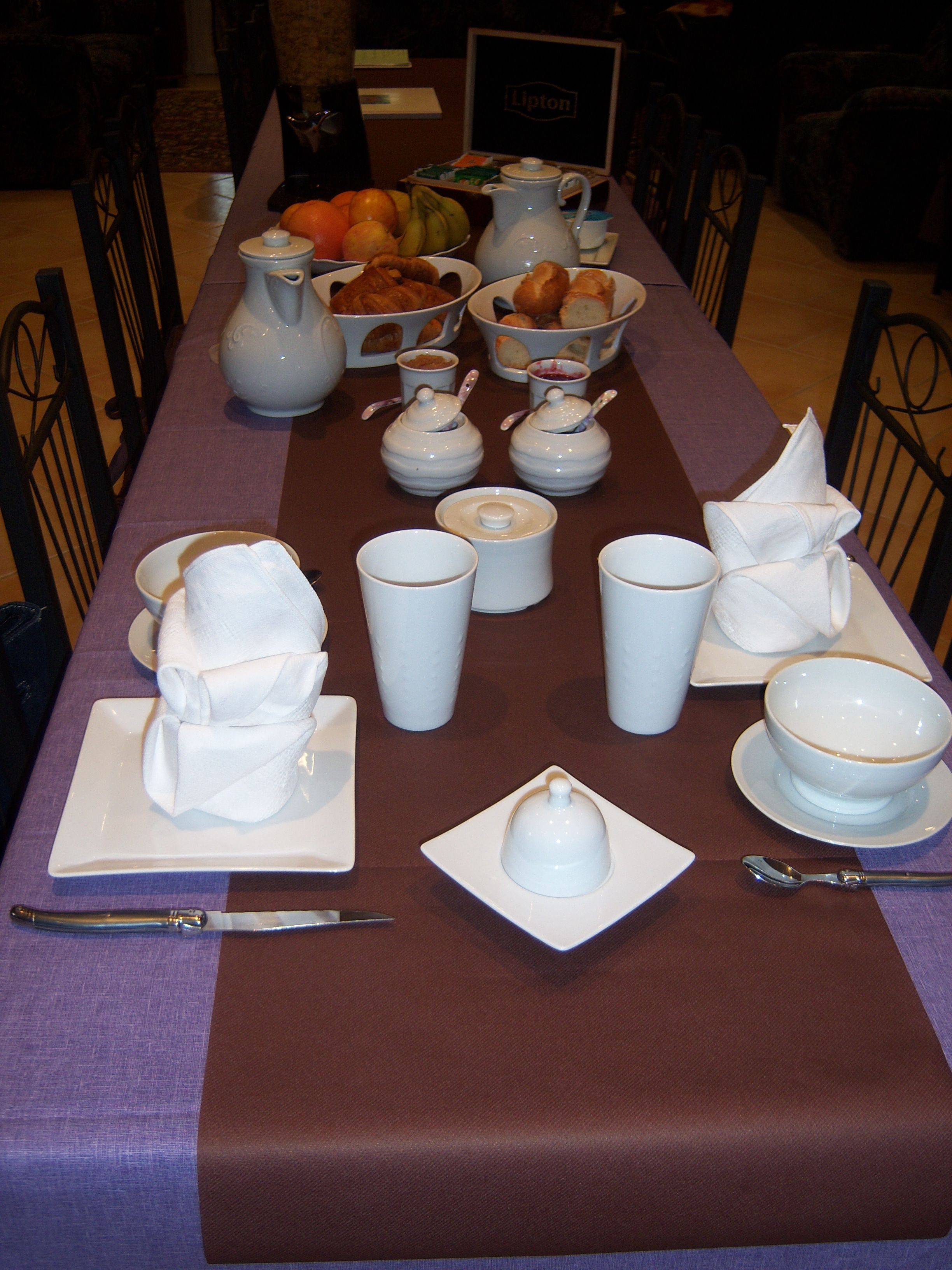 Petit déjeuner continental compris tous les jours