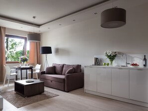 Appartamento Superior, 1 camera da letto | Soggiorno | TV a schermo piatto