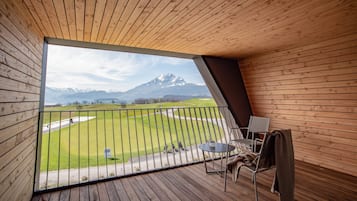 Superior-Doppelzimmer, Balkon, Bergblick | Balkon